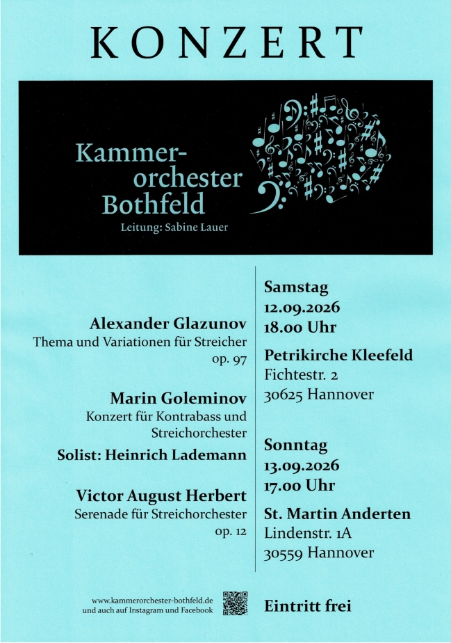 Konzert Kamemrorchester. 12.09.2026